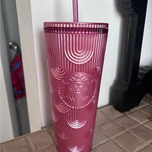Starbucks Pink Textured Tumbler
